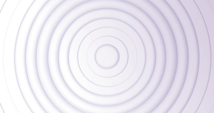Animation of 3D circles moving against white background