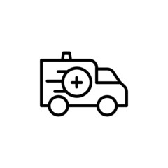 vector illustration of a ambulance