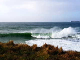 waves on the beach