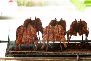 meat on the grill