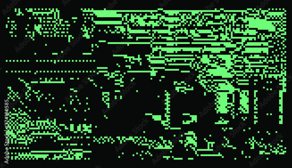 Leinwandbilder abstract pixelated background with flickers and datamoshing effect. cyberpunk style aesthetics.