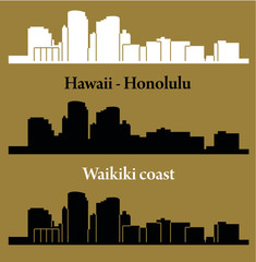 Honolulu, Hawaii ( city silhouette )