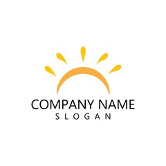 Fototapeta premium sun illustration logo