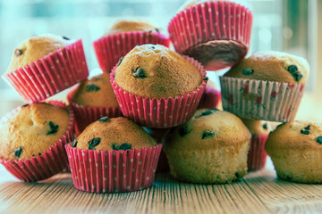 muffins on a plate