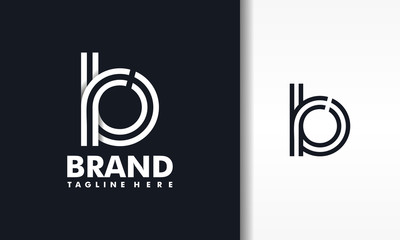 monogram letter br logo