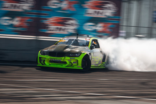BMW M3 E92 Eurofighter in drift. 
