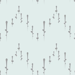 vintage blue seamless pattern, abstract floral vector background