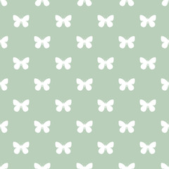 seamless simple background with butterflies. vector
