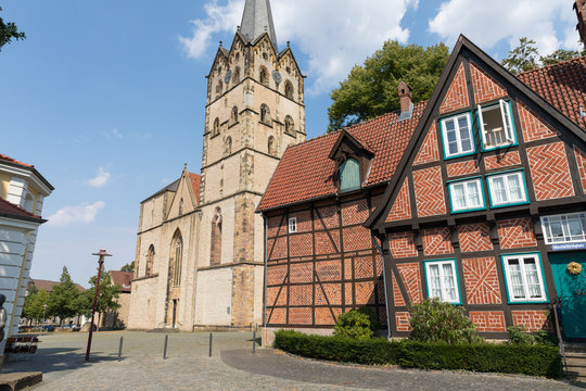 Kirche "Herforder M&uuml;nster" in Herford, NRW, Deutschland