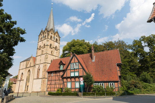 Kirche "Herforder M&uuml;nster" in Herford, NRW, Deutschland