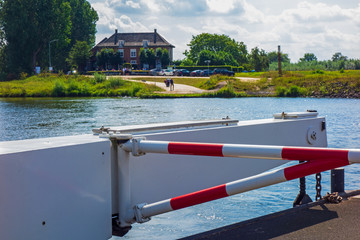 Ferry house in Opheusden, Netherlands seen from the ferry
