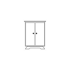 cupboard logo icon vector
