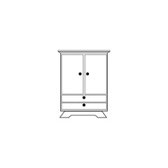 cupboard logo icon vector