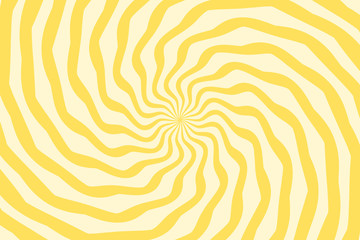 Vector abstract illustration of swirl, vortex pattern. Trendy background in op art style, optical illusion.