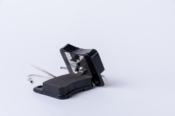 New car brake pads. Spare parts for the car.