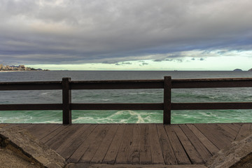 Obraz premium wooden pier in the sea