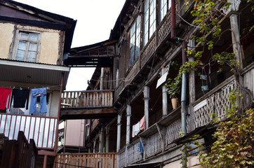 Old Unrestored Tbilisi Neighborhood