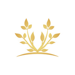 Gold leaf logo