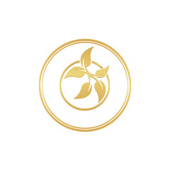 Gold leaf logo