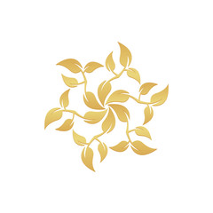 Gold leaf logo
