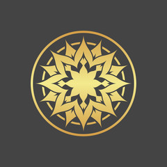 Gold foliage element