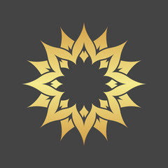 Gold foliage element