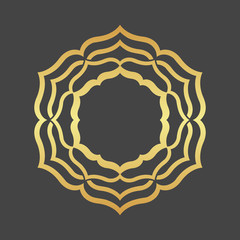 Gold foliage element