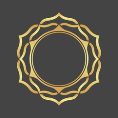 Gold foliage element