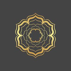 Gold foliage element