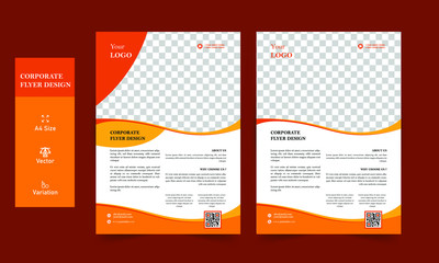 Magazine, Poster, Corporate Brochure or flyer design vector template, Leaflet presentation, Modern Flyer Background Design