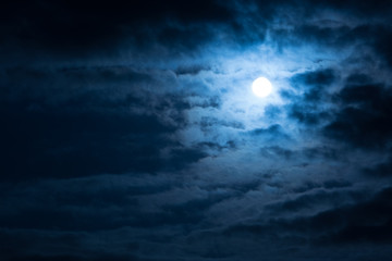 night sky with clouds