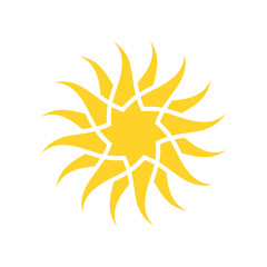 Sun icon illustration