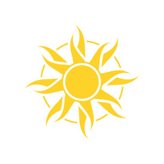 Sun icon illustration