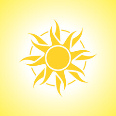 Sun icon illustration