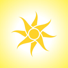 Sun icon illustration