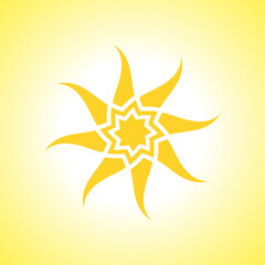 Sun icon illustration