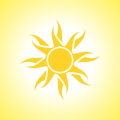 Sun icon illustration