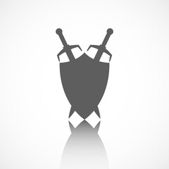 Shield and sword symbol