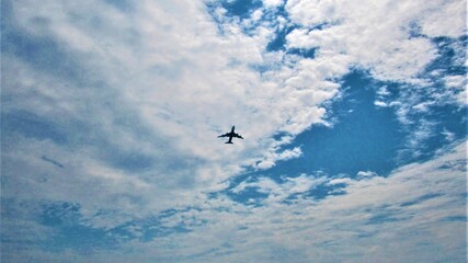 plane in the sky