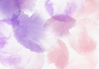 Watercolor textured background - pink and purple colors