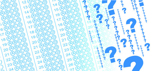 background for multiple choice answer paper.