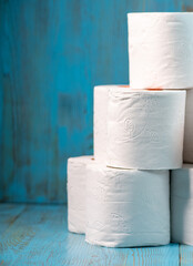  rolls of toilet paper from a large stack