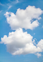 Naklejka na ściany i meble white clouds in blue sky