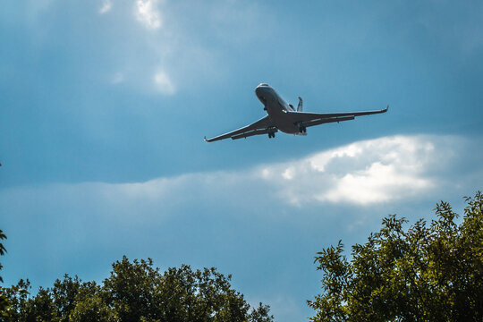 airplane in the sky