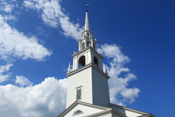 Fototapeta premium white church steeple