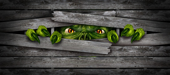 Halloween Monster Background © freshidea