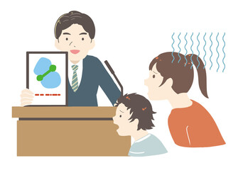 ロゴマーク発表にがっかりする　男性(線無し)