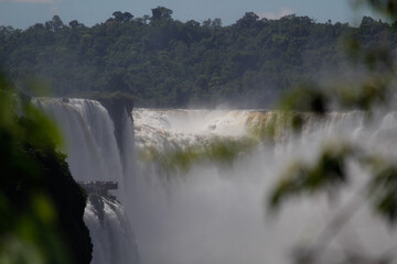 Waterfall in Iguazu falls