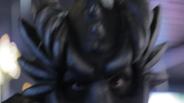 Dragon head, evil at halloween party