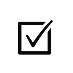 Check mark vector icons. Checklist icon symbol. 